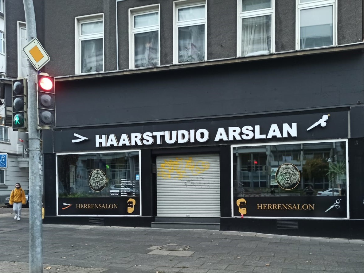 Vordach inkl. LED - Haarstudio Arslan - Dortmund