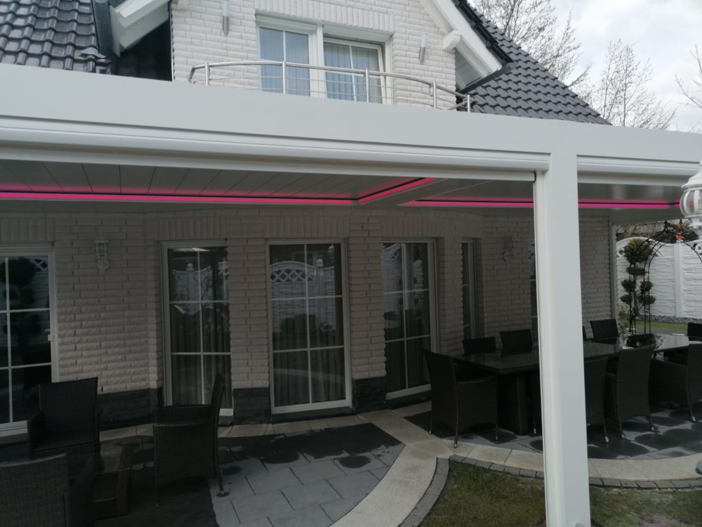 Terrassenüberdachung - Lamellendach inkl. LED – Referenz aus Gütersloh